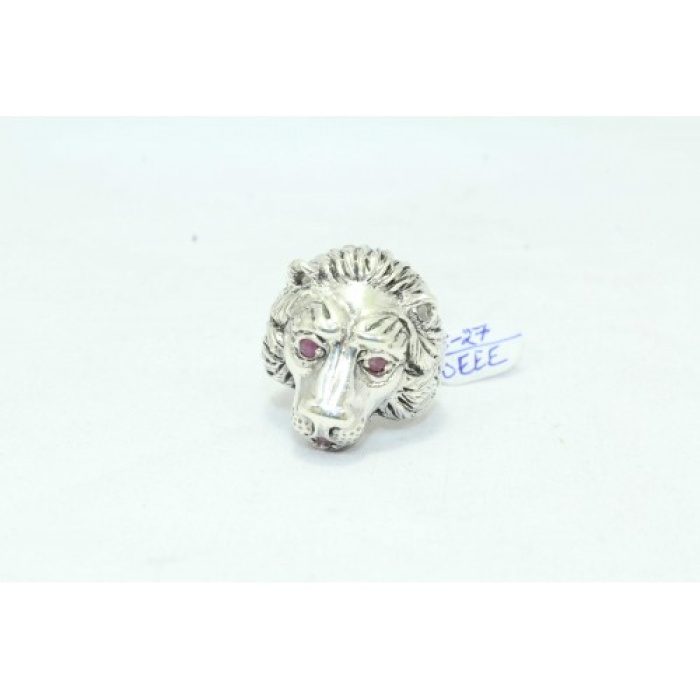 Handmade Lion Ring 925 Sterling Silver Women’s Semi Precious Red Onyx Gem Stones | Save 33% - Rajasthan Living 9