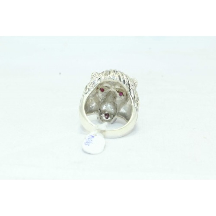Handmade Lion Ring 925 Sterling Silver Women’s Semi Precious Red Onyx Gem Stones | Save 33% - Rajasthan Living 10