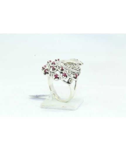 Handcrafted Peacock Ring 925 Sterling Silver Women’s Red Onyx & Marcasite Stones | Save 33% - Rajasthan Living 3