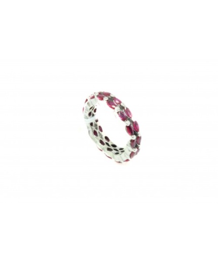 Handcrafted Ring Women’s 925 Sterling Silver Band Natural Red Ruby Stones | Save 33% - Rajasthan Living