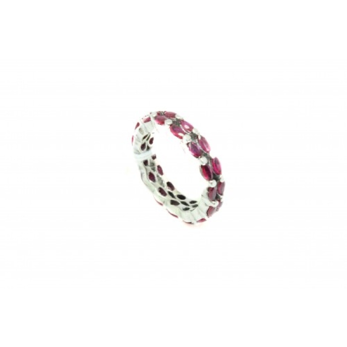 Handcrafted Ring Women’s 925 Sterling Silver Band Natural Red Ruby Stones | Save 33% - Rajasthan Living 5