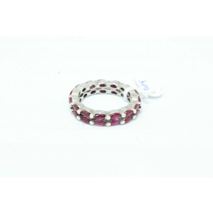 Handcrafted Ring Women’s 925 Sterling Silver Band Natural Red Ruby Stones | Save 33% - Rajasthan Living 9