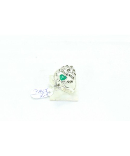 Handcrafted Ring 925 Sterling Silver Women’s Marcasite Green Onyx Stone Heart | Save 33% - Rajasthan Living 3