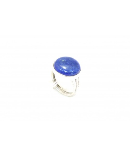 Handcrafted Ring 925 Sterling Silver Women’s Dark Blue Lapiz Lazuli Round Stone | Save 33% - Rajasthan Living