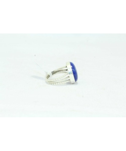 Handcrafted Ring 925 Sterling Silver Women’s Dark Blue Lapiz Lazuli Round Stone | Save 33% - Rajasthan Living 3