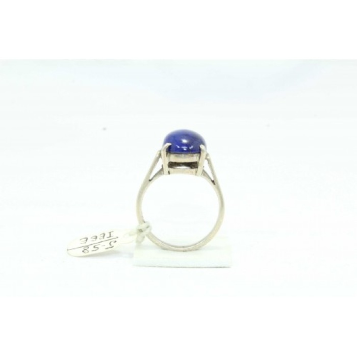 Handmade 925 Sterling Silver Female Ring Natural Blue Lapis Lazuli Gem Stone | Save 33% - Rajasthan Living 7