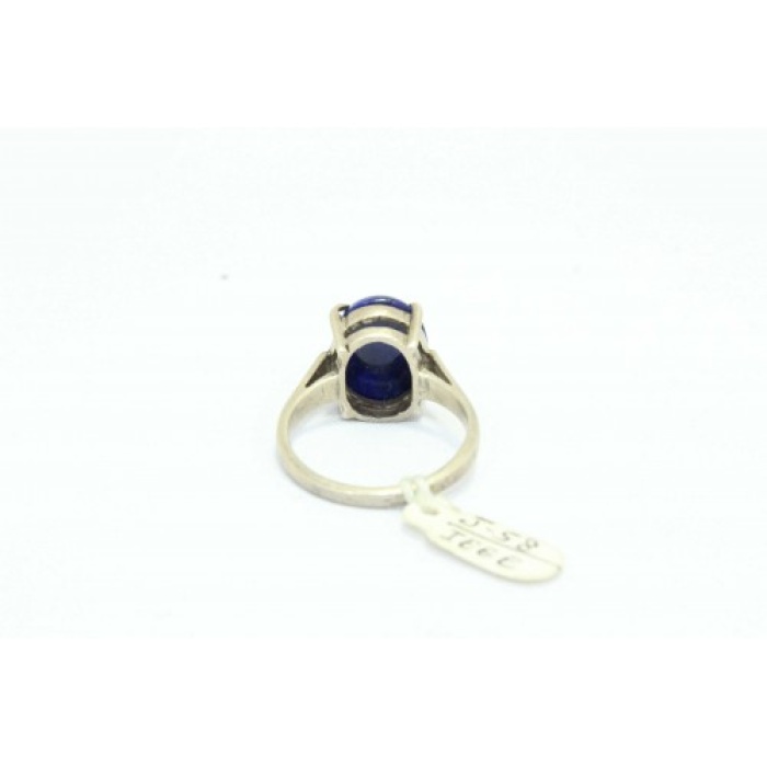 Handmade 925 Sterling Silver Female Ring Natural Blue Lapis Lazuli Gem Stone | Save 33% - Rajasthan Living 10
