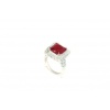 925 Sterling Silver Ring With White Red Zircon Stone | Save 33% - Rajasthan Living 17