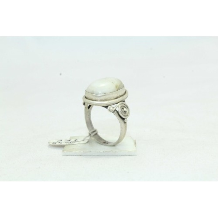 Handmade 925 Sterling silver Women ring Natural Rainbow Gem Stone | Save 33% - Rajasthan Living 11