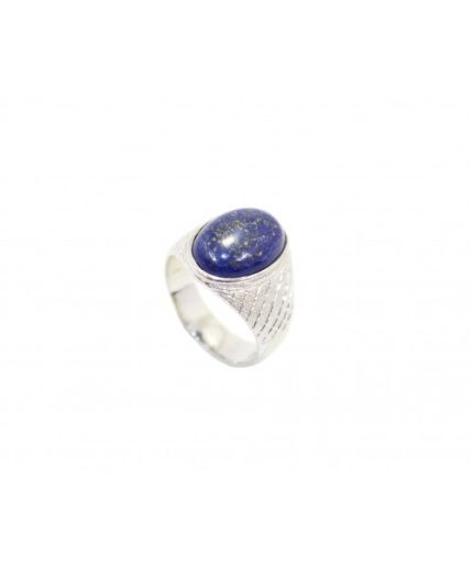 Handmade Men’s Ring 925 Sterling Silver Semi Precious Blue Lapis Lazuli Stone -A | Save 33% - Rajasthan Living