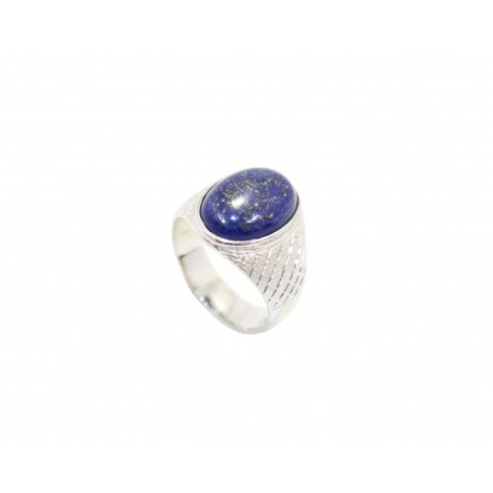 Handmade Men’s Ring 925 Sterling Silver Semi Precious Blue Lapis Lazuli Stone -A | Save 33% - Rajasthan Living 5