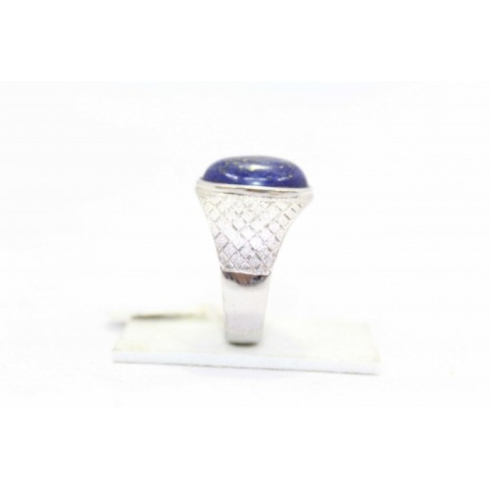 Handmade Men’s Ring 925 Sterling Silver Semi Precious Blue Lapis Lazuli Stone -A | Save 33% - Rajasthan Living 8
