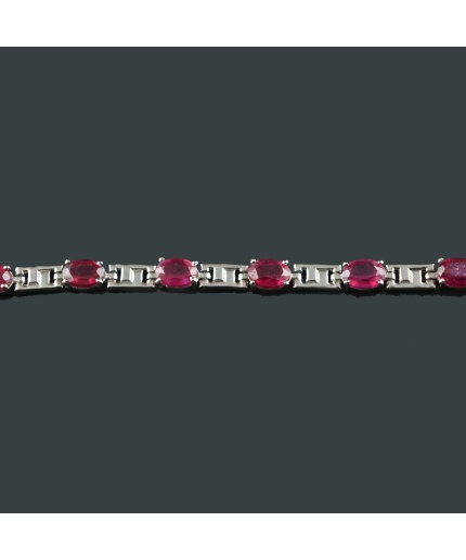 Natural Ruby 925 Sterling Silver Bracelet | Save 33% - Rajasthan Living 3