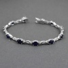 Natural Sapphire,cz  925 Sterling Silver Bracelet | Save 33% - Rajasthan Living 8
