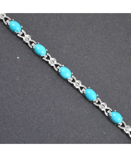 Natural Turquoise  925 Sterling Silver Bracelet | Save 33% - Rajasthan Living 7
