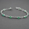 Natural Emerald cz  925 Sterling Silver Bracelet | Save 33% - Rajasthan Living 8