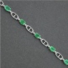 Natural Emerald cz  925 Sterling Silver Bracelet | Save 33% - Rajasthan Living 9