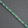 Natural Emerald, cz  925 Sterling Silver Bracelet | Save 33% - Rajasthan Living 9