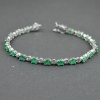 Natural Emerald, cz  925 Sterling Silver Bracelet | Save 33% - Rajasthan Living 8