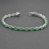 Natural Emerald, cz  925 Sterling Silver Bracelet | Save 33% - Rajasthan Living 8