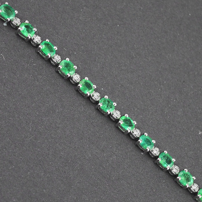 Natural Emerald, cz  925 Sterling Silver Bracelet | Save 33% - Rajasthan Living 6