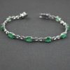 Natural Emerald  925 Sterling Silver Bracelet | Save 33% - Rajasthan Living 8