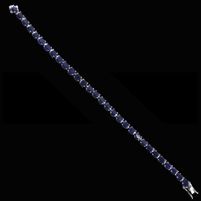 Natural Sapphire  925 Sterling Silver Bracelet | Save 33% - Rajasthan Living 7
