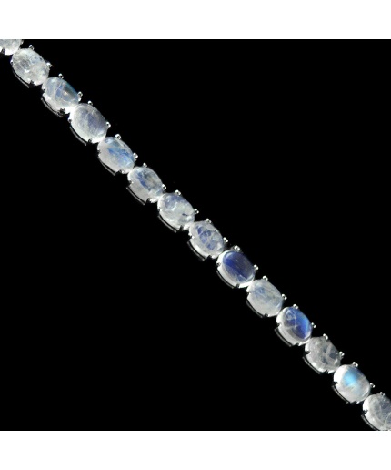 Natural Moonstone,cz  925 Sterling Silver Bracelet | Save 33% - Rajasthan Living 3
