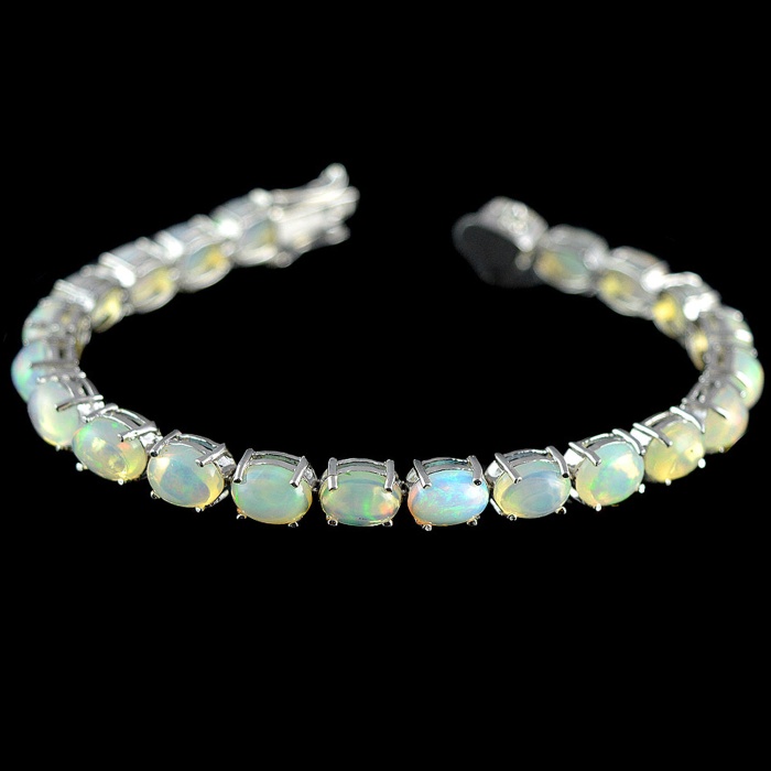 Natural Opal  925 Sterling Silver Bracelet | Save 33% - Rajasthan Living 5