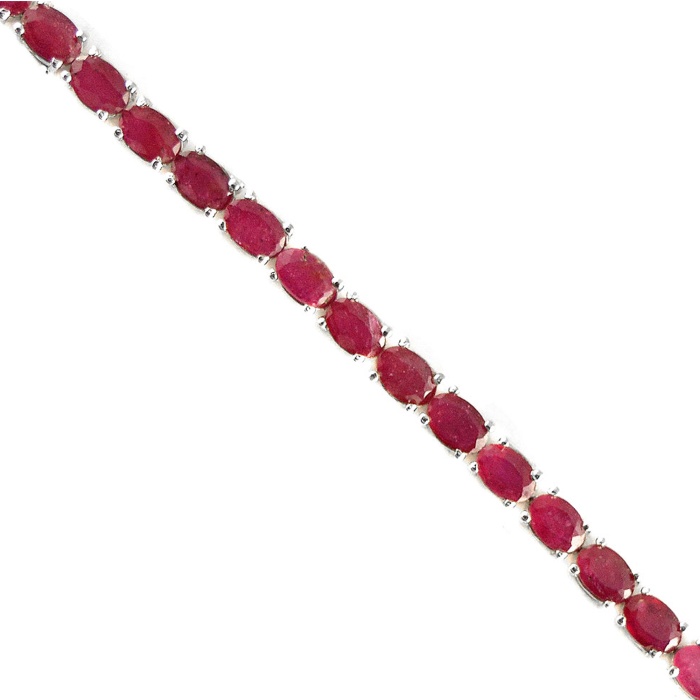 Natural Ruby  925 Sterling Silver Bracelet | Save 33% - Rajasthan Living 6