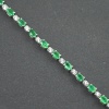 Natural Emerald, Zircon  925 Sterling Silver Bracelet | Save 33% - Rajasthan Living 9