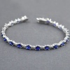 Natural Sapphire, Diamond  925 Sterling Silver Bracelet | Save 33% - Rajasthan Living 8