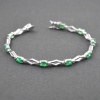 Natural Emerald,Diamond  925 Sterling Silver Bracelet | Save 33% - Rajasthan Living 8