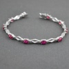 Natural Ruby,Diamond  925 Sterling Silver Bracelet | Save 33% - Rajasthan Living 8