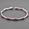 Natural Ruby,cz  925 Sterling Silver Bracelet | Save 33% - Rajasthan Living 8