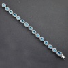 Natural Blue Topaz,cz  925 Sterling Silver Bracelet | Save 33% - Rajasthan Living 10