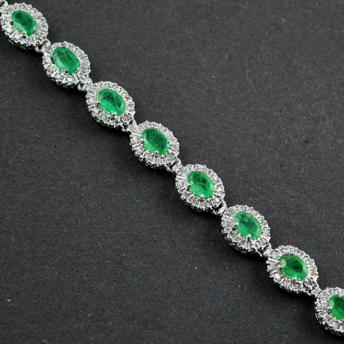 Natural Emerald,cz  925 Sterling Silver Bracelet | Save 33% - Rajasthan Living 6