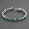Natural Emerald,cz  925 Sterling Silver Bracelet | Save 33% - Rajasthan Living 8