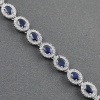 Natural Sapphire,cz  925 Sterling Silver Bracelet | Save 33% - Rajasthan Living 9