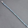 Natural Blue Topaz, cz  925 Sterling Silver Bracelet | Save 33% - Rajasthan Living 10