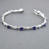 Natural Sapphire, cz  925 Sterling Silver Bracelet | Save 33% - Rajasthan Living 8