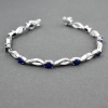 Natural Sapphire,cz  925 Sterling Silver Bracelet | Save 33% - Rajasthan Living 8