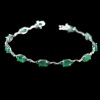 Natural Emerald  925 Sterling Silver Bracelet | Save 33% - Rajasthan Living 8