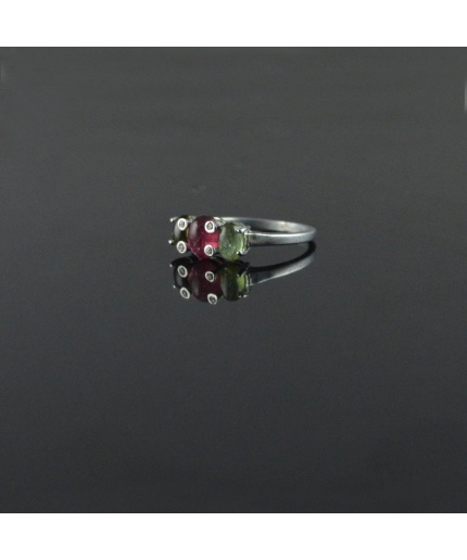 Natural 925 Sterling Silver Tourmaline/Zircon Oval Ring | Save 33% - Rajasthan Living 3