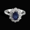 Natural 925 Sterling Silver Sapphire, White cz Oval Ring | Save 33% - Rajasthan Living 8
