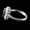 Natural 925 Sterling Silver Sapphire, White cz Oval Ring | Save 33% - Rajasthan Living 10