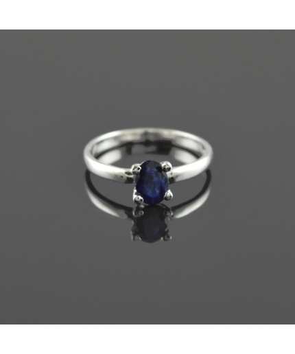 Natural 925 Sterling Silver Diffuse Sapphire Oval Ring | Save 33% - Rajasthan Living 5