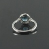 Natural 925  Sterling Silver Blue Topaz Round Ring | Save 33% - Rajasthan Living 17