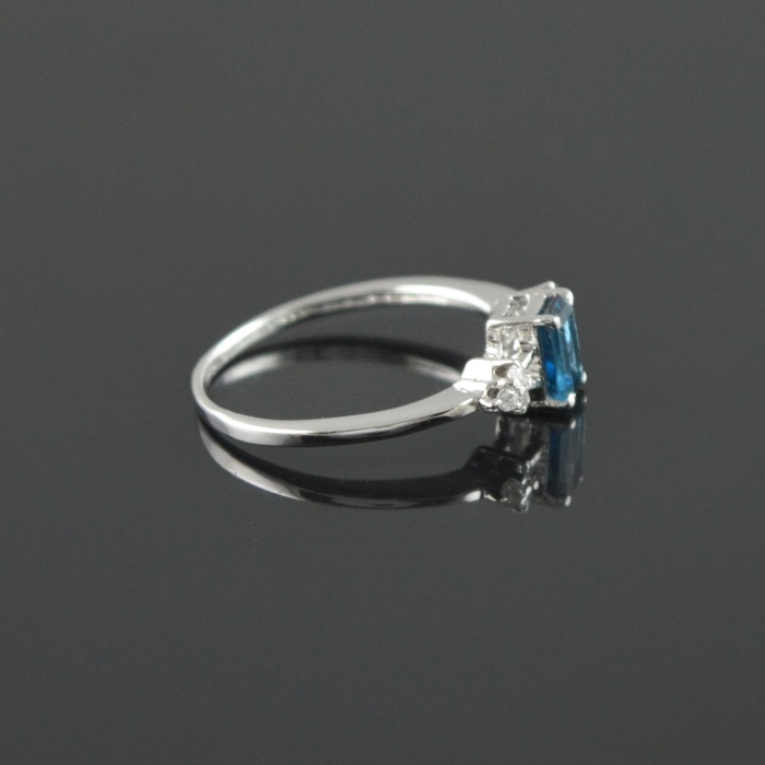 Natural 925 Sterling Silver London Blue Topaz/Zircon Octagon Ring | Save 33% - Rajasthan Living 12