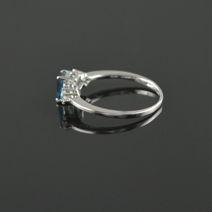 Natural 925 Sterling Silver London Blue Topaz/Zircon Octagon Ring | Save 33% - Rajasthan Living 9